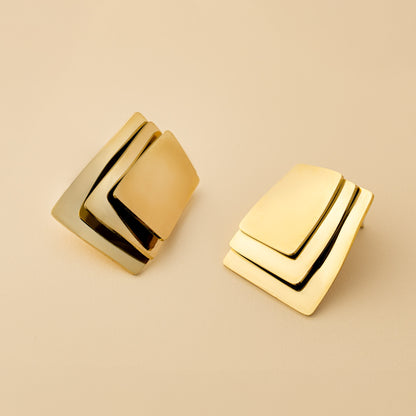 LAYERED STATMENT EARRINGS