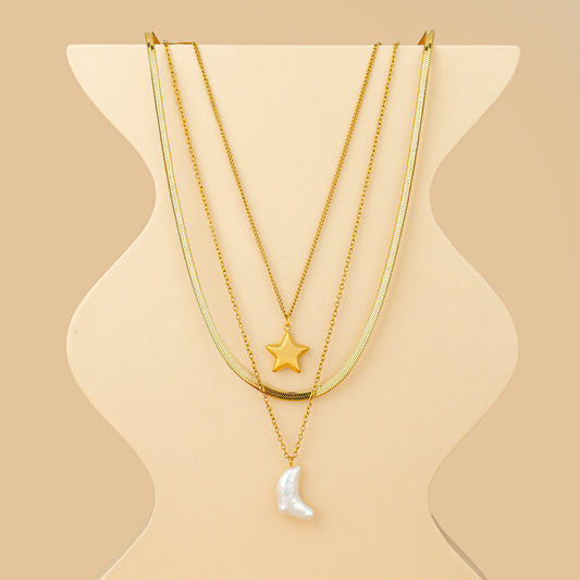 MOON & STAR NECKLACE